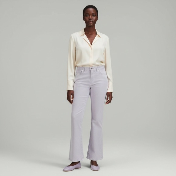 Frame Denim Denim - Frame Denim Lilac Boot Cut Jeans